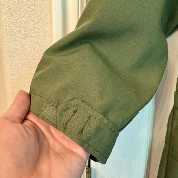 Leg Avenue TopGun USA Costume Pilot Flightsuit Army Green Jumpsuit Women's Large - Picture 4 of 11